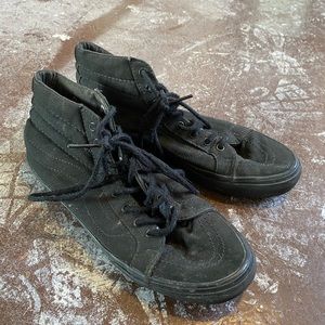 Vans black high top